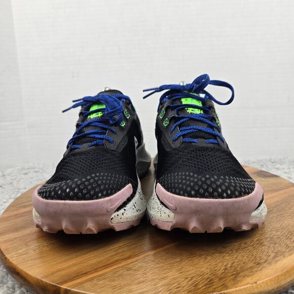 Nike Womens 9.5 Pegasus Trail 3 Black Light Marine Trail Running Shoe DA8698-002 - Picture 4 of 12